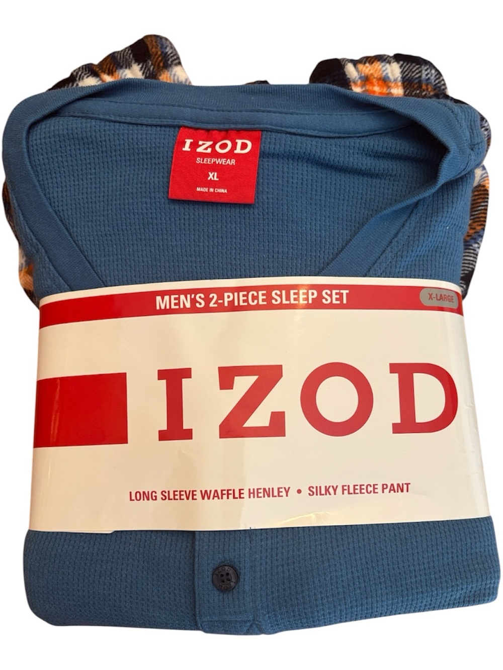 IZOD Men's 2-Piece Sleep Set - Blue NWT Size X-Large
